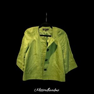 Jones New York Green Women's Cape Jacket